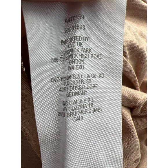 Susan Graver Weekend Essentials Cool Touch U Neck Top Womens XXS Warm Taupe NEW - Picture 6 of 7